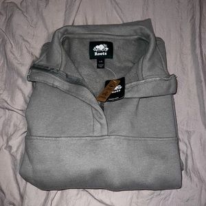 Roots half zip sweatshirts